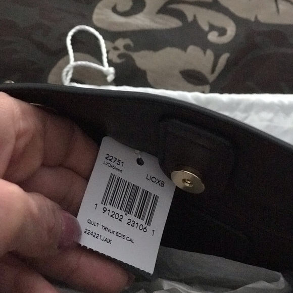 Coach Turnlock Edie Shoulder Bag With Quilting - Picture 3 of 8